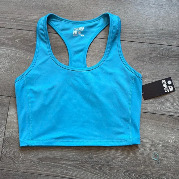 MM13 Sommer ray crop top in blue - Picture 1 of 3